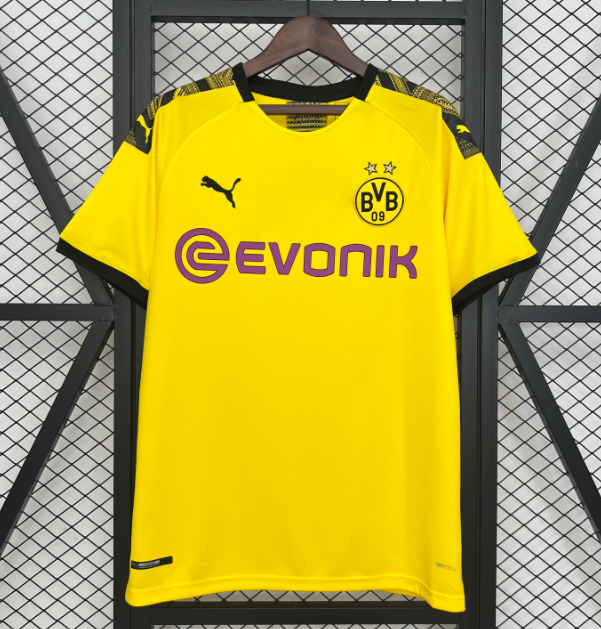 2019-20 Dortmund Retro Home Soccer Jersey Shirt